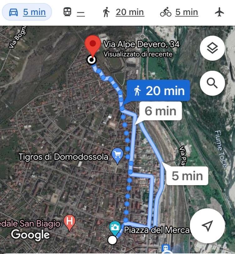 Apartament "La Bella Della Cappuccina" Casa Con Parcheggio Interno Gratuito Domodossola Zewnętrze zdjęcie